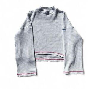 Converse White Waffle Knit Top